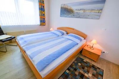 Ein Bett oder Betten in einem Zimmer der Unterkunft Haus Nordseebrandung NC21