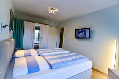 Ein Bett oder Betten in einem Zimmer der Unterkunft Haus Nordseebrandung NC34