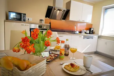 Essen in der Ferienwohnung oder in der Nähe