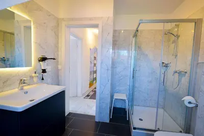 Ein Badezimmer in der Unterkunft Flockengrund HB22