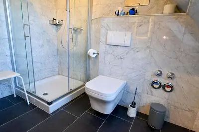 Ein Badezimmer in der Unterkunft Flockengrund HB22