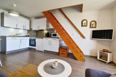 Küche/Küchenzeile in der Unterkunft Haus Horizont HZ34