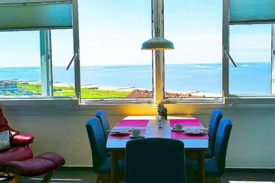 Ein allgemeiner Meerblick oder ein Meerblick von der Ferienwohnung aus