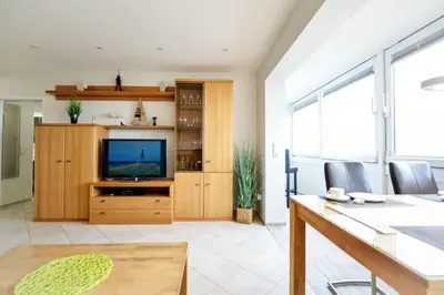 TV/Unterhaltungsangebot in der Unterkunft Strandhochhaus SG10
