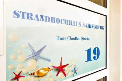 Ein Zertifikat, Auszeichnung, Logo oder anderes Dokument, das in der Unterkunft Strandhochhaus SG10 ausgestellt ist