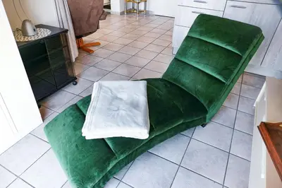 Ein Sitzbereich in der Unterkunft Haus Horizont H14A