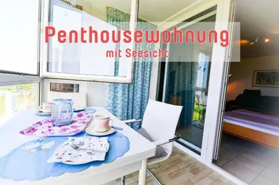 Ein Bett oder Betten in einem Zimmer der Unterkunft Haus Horizont H14B