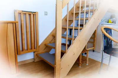 Ein Etagenbett oder Etagenbetten in einem Zimmer der Unterkunft Flockengrund S2AO