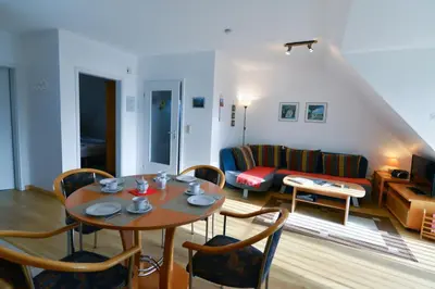 Ein Sitzbereich in der Unterkunft Flockengrund S2AO