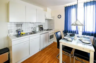 Küche/Küchenzeile in der Unterkunft Haus Horizont HZ10