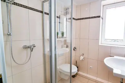 Ein Badezimmer in der Unterkunft Haus Horizont HZ10