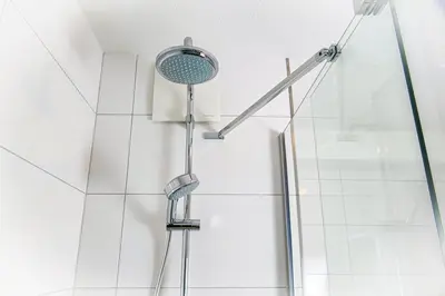 Ein Badezimmer in der Unterkunft Haus Nordseebrandung NB72