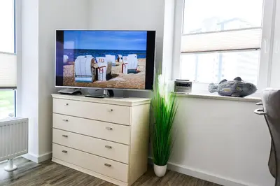 TV/Unterhaltungsangebot in der Unterkunft Haus Nordseebrandung NA55