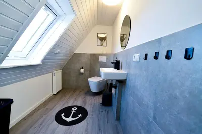 Ein Badezimmer in der Unterkunft HB14 - Nordseeglück