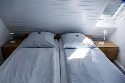 Ein Bett oder Betten in einem Zimmer der Unterkunft HB14 - Nordseeglück