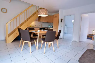 Ein Sitzbereich in der Unterkunft Flockengrund HB09