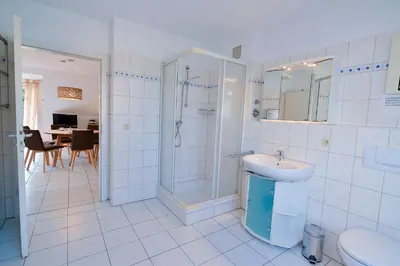 Ein Badezimmer in der Unterkunft Flockengrund HB09