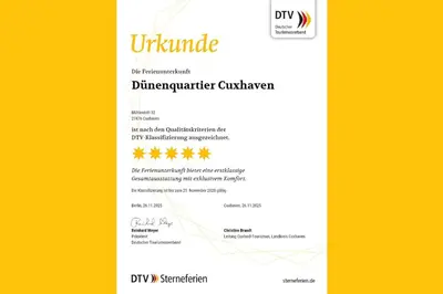 Grundriss der Unterkunft Dünenquartier Cuxhaven