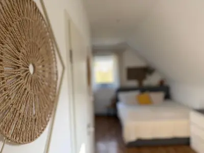Ein Bett oder Betten in einem Zimmer der Unterkunft Deich Winde 9.1