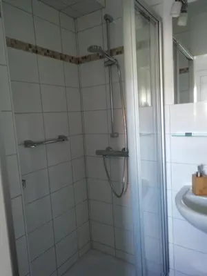 Ein Badezimmer in der Unterkunft Fewo Glück & Seelig