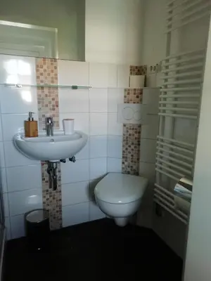 Ein Badezimmer in der Unterkunft Fewo Glück & Seelig