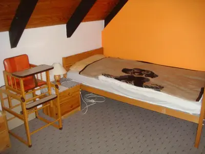 Ein Bett oder Betten in einem Zimmer der Unterkunft Fewo Hoogen in Strandnähe