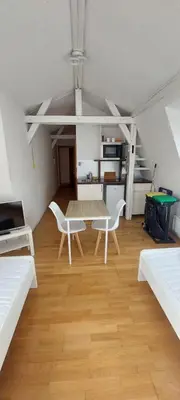 Küche/Küchenzeile in der Unterkunft Monteurwohnung für 2 Personen inkl. MwSt. - DG Wohnung