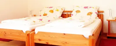 Ein Bett oder Betten in einem Zimmer der Unterkunft Achtern Diek