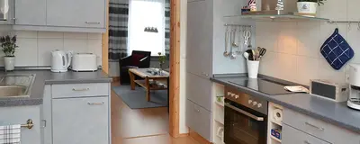 Küche/Küchenzeile in der Unterkunft Achtern Diek