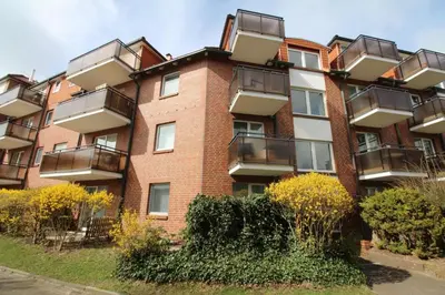 Das Gebäude in dem sich die Ferienwohnung befindet