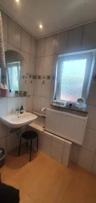 Ein Badezimmer in der Unterkunft Ferienhaus Frische Brise direkt am Nordsee Deich