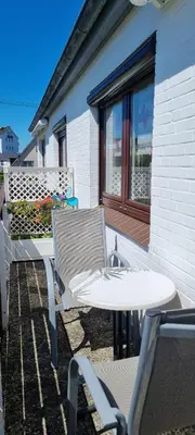 Ein Balkon oder eine Terrasse in der Unterkunft Haus Pamir