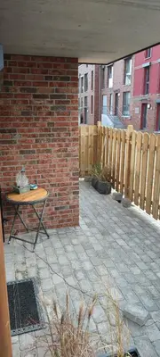 Ein Balkon oder eine Terrasse in der Unterkunft Kleine Hafenperle Büsum