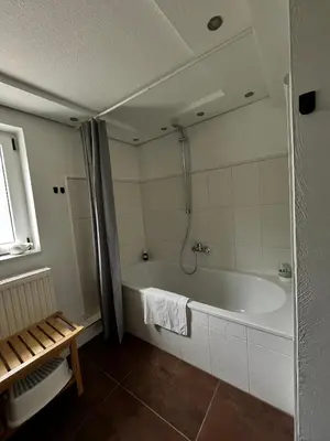Ein Badezimmer in der Unterkunft Padingbude