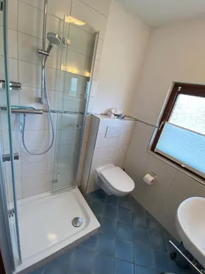 Ein Badezimmer in der Unterkunft Hus Waterkant