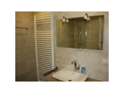 Ein Badezimmer in der Unterkunft Meerblick 424 im Haus Trafalgar