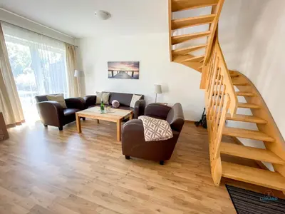 Ein Sitzbereich in der Unterkunft Residenz Grantz Sahlenburg Wohnung 1