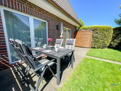 Ein Garten an der Unterkunft Residenz Grantz Sahlenburg Wohnung 1