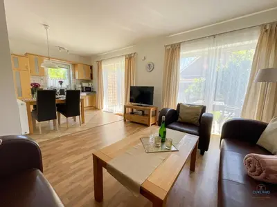 Ein Sitzbereich in der Unterkunft Residenz Grantz Sahlenburg Wohnung 1