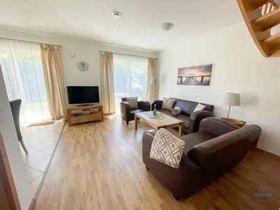 TV/Unterhaltungsangebot in der Unterkunft Residenz Grantz Sahlenburg Wohnung 1
