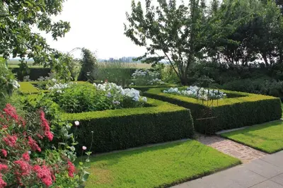 Ein Garten an der Unterkunft Ferienhof Schoof No4
