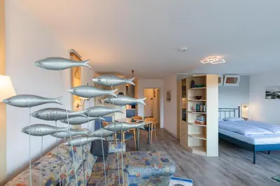 Ein Bett oder Betten in einem Zimmer der Unterkunft Kurpark Residenz, App 219b