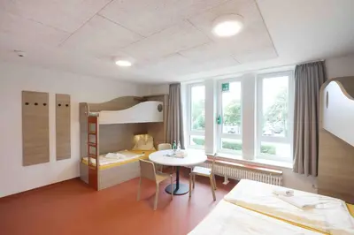 Ein Bett oder Betten in einem Zimmer der Unterkunft Jugendherberge Büsum