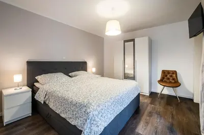 Ein Bett oder Betten in einem Zimmer der Unterkunft Haus Küstenstern Wohnung 1