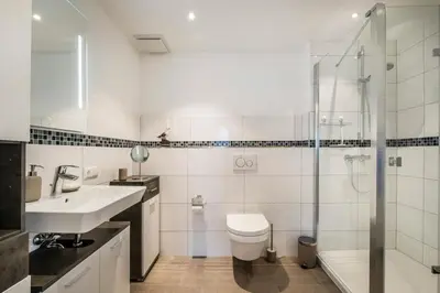 Ein Badezimmer in der Unterkunft Haus Küstenstern Wohnung 1