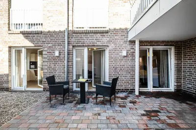 Ein Patio oder anderer Außenbereich in der Unterkunft Haus Küstenstern Wohnung 1