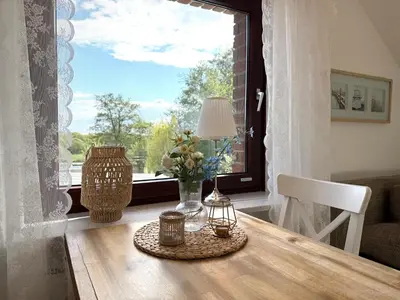 Ein allgemeiner Bergblick oder ein Berglick von der Ferienwohnung aus
