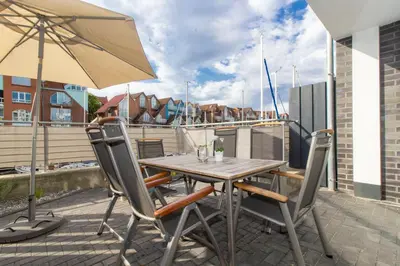 Ein Balkon oder eine Terrasse in der Unterkunft Marina 20-D