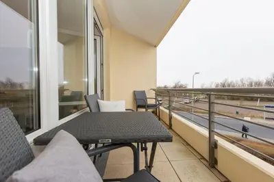 Ein Balkon oder eine Terrasse in der Unterkunft Kurpark-Residenz 113