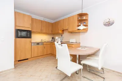 Küche/Küchenzeile in der Unterkunft Kurpark-Residenz 125